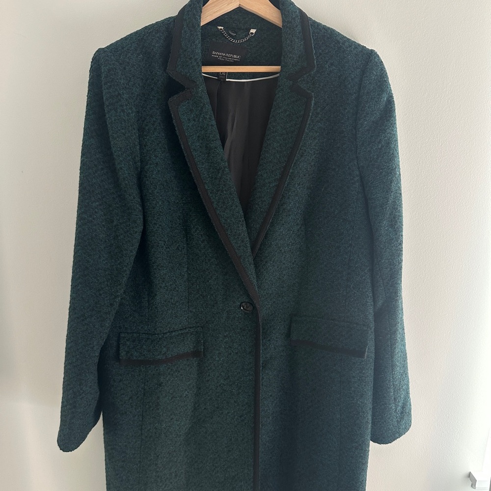 Banana republic wool tailored coat